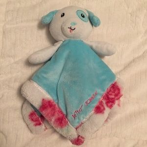 Betsey Johnson Fleece Puppy Dog Baby Plush Security Blanket Lovey